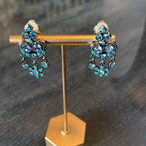 Kirk’s Folly vintage clip crystal earrings